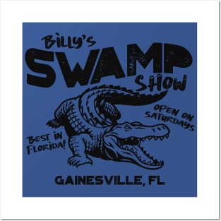 Billy's Swamp Show // Gator Cartoon // Best in Florida Posters and Art